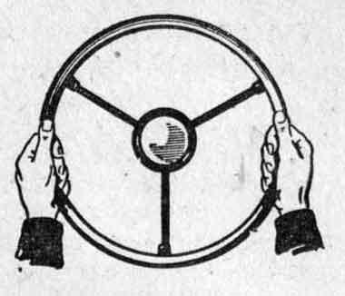 Положение рук на рулевом колесе
