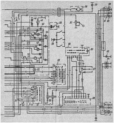 Схема электрооборудования автомобиля ГАЗ-24 «Волга»