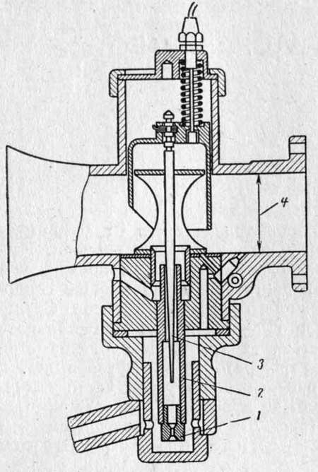Разрез карбюратора