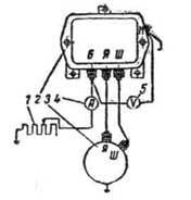 Схема проверки регулятора напряжения