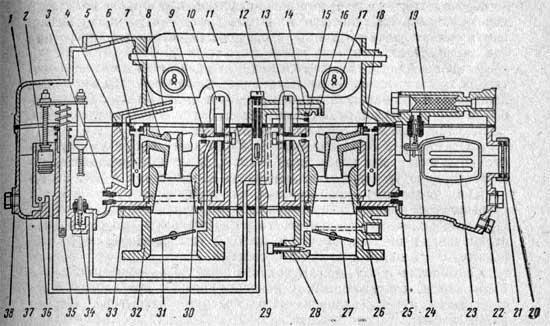 Карбюратор К-126Н двигателя АЗЛК-412