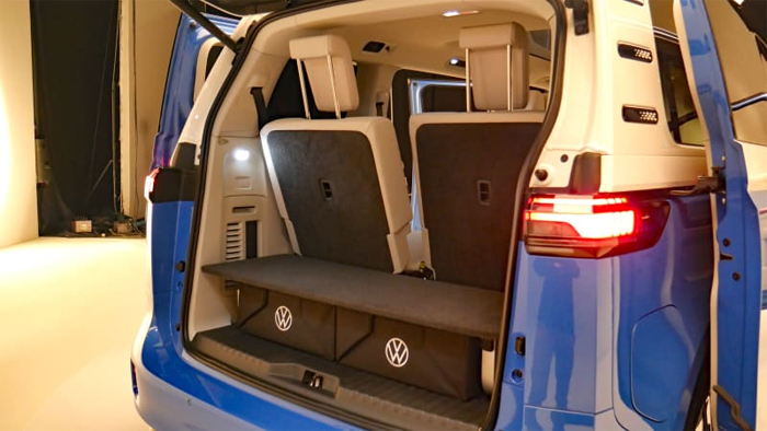 Обзор трехрядного электрического автобуса VW